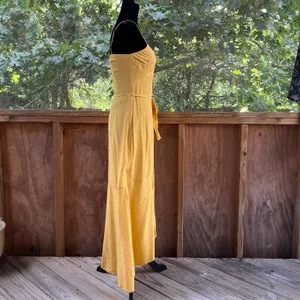 Los Angeles Atelier & Other Stories Yellow Belted Maxi Dress Size 2 thumbnail 2
