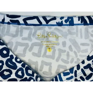 Lilly Pulitzer Sophie Shift Dress MEDIUM Home Slice Blue White 50+ UPF NEW‎ thumbnail 6