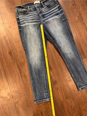 BKE Denim Gabby Curvy Fit High Rise Ankle Skinny Jeans Size 30x27 Medium Wash thumbnail 5