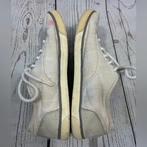Worn UGG Hally Canvas Sneakers Shoes Lining Textile Sheepskin thumbnail 9