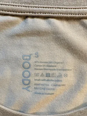 💥NWT Boody Classic Bamboo Cotton Long Sleeve T-Shirt Stone Sz S🧡 thumbnail 6