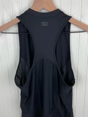 CALIA by Carrie Underwood Perforated Sleeveless Golf Dress Black Size Small thumbnail 8