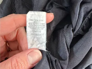Vintage Sears Black Antron Nylon Full Slip Lace Trim Size 38 Flawed thumbnail 10