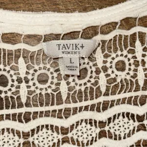 Tavik+ Cream Crochet Knit Swim Cover Up thumbnail 3