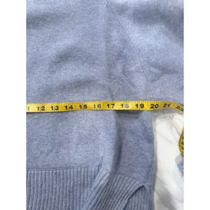 Club Monaco Womens Blue Wool Alpaca Blend Mock Neck High Low Sweater XS thumbnail 3