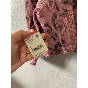 Free People No Ordinary Top Smoked Pink Combo Size L NWT BOHO thumbnail 11