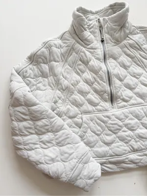 lululemon Scuba Oversized Quilted Half Zip Sweatshirt Size XS/S thumbnail 5