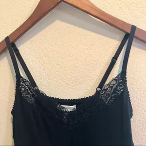 Susina Lacey black tank top M thumbnail 3