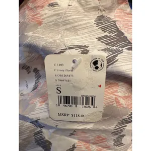 Free People FP Movement Off The‎ Grid Printed Vest in floral ivor Size small thumbnail 8