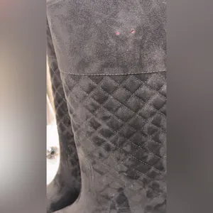 Tommy Hilfiger Babette Black Quilted Tall Knee-High Riding / Rain Boots – Size 8 thumbnail 13