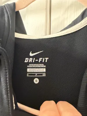 Nike Black Half-Zip Dri-FIT Hoodie with White Logo thumbnail 2