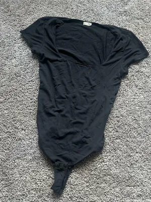 Free People Black Scoop Neck Bodysuit thumbnail 2