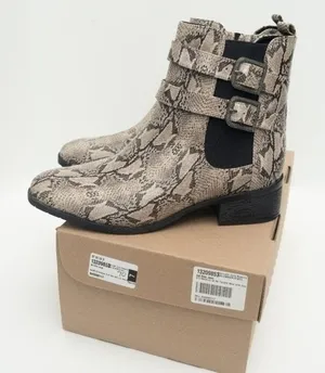Kenneth Cole Reaction. Snake Skin Print Chelsea‎ Boot. thumbnail 1