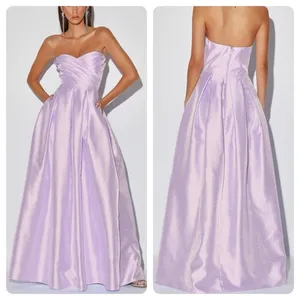 Lulu's Princess Moment Lilac Strapless Maxi Dress Size Medium M NWT thumbnail 2