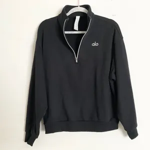 Alo Yoga Accolade 1/4 Zip Pullover Black S thumbnail 7