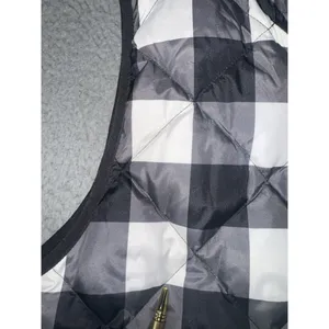 Woolrich Vest‎ Women Large Duck Down Plaid Quilted Puffer Full Zip Classic thumbnail 8