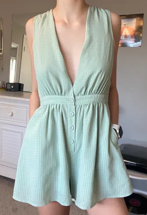 Urban Outfitters Mint Green Romper thumbnail 6