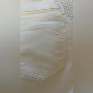 Tory Burch White Cropped Jeans thumbnail 4