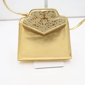 Unbranded Shoulder Bag Womens OS Evening Soutache Gold Metallic Good thumbnail 3