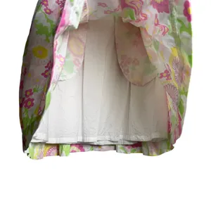 Lilly Pulitzer Floral Pleated A-Line Skirt Pastel 100% Cotton‎ Size 2 Preppy thumbnail 10
