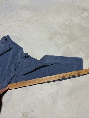 Madewell blue Ribbed Mock Neck Long Sleeve blouse medium thumbnail 6
