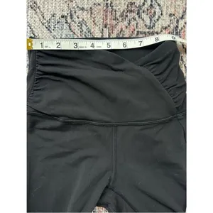 Lululemon Align High-Rise Ruched Waist Pant 25" Black Leggings Size 2 thumbnail 12