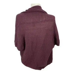 Ann Taylor Open-Front Knit Cardigan Shrug In Plum Purple Size Medium thumbnail 3