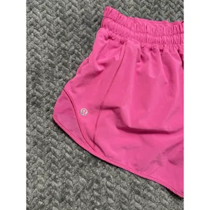 LULULEMON Women's Speed Up Shorts Pink stretch Black Size 6 thumbnail 6