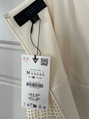 ZARA SHINY DRAPED MINI DRESS thumbnail 4