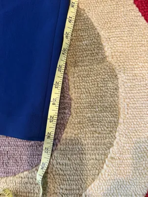 Aritzia Wilfred Feuille Pant Blue Belt Tie Trouser High Waisted Cropped Size 6 thumbnail 2