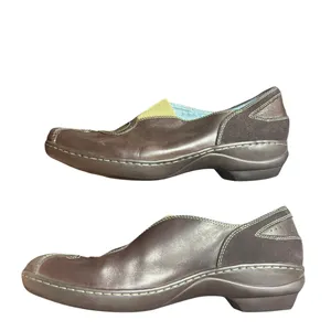 Indigo by Clarks Brown Leather Slip-On Shoes Women's Size 8M thumbnail 3