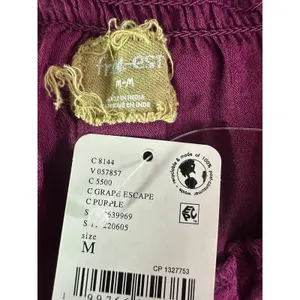Free People Bohemian Witchy Horizon Coast Maxi Dress Dark Plum Medium NWT thumbnail 7