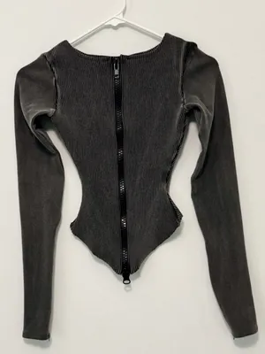The K Label Kache ribbed Top size Small Black thumbnail 2