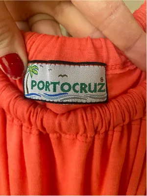 Portocruz Coral‎ Sleeveless Mini Dress Pockets Resort Beach Cover Up Vaca Boho M thumbnail 6