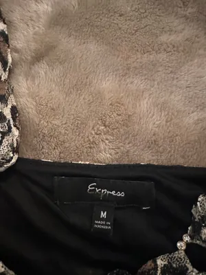 Animal print vintage express ruched top thumbnail 6