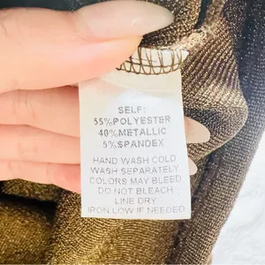 Shop17 Gold Metallic High Neck Sleeveless Dress - Small thumbnail 5