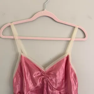 Y2k Pink Victoria'S Secret Slip Tank Top thumbnail 3