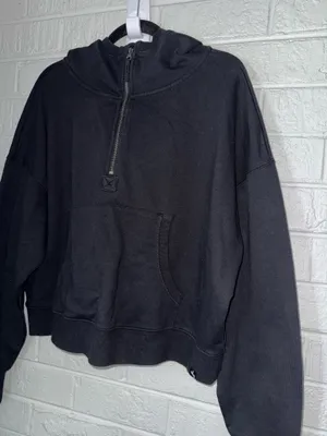 NWT JOYLAB M women’s French Terry 1/2 Zip Hooded Pullover Sweatshirt Sz M✨ thumbnail 3