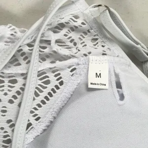 MD White Crochet Floral Swimsuit thumbnail 6