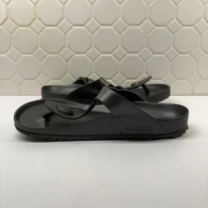 Birkenstock Gizeh EVA Sandals Women 39 Black Lightweight Waterproof Flip Flop thumbnail 6