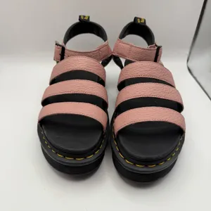 Dr. Martens Womens Sz 10 Blaire‎ Flatform Peach Pink Leather Sandals New thumbnail 2