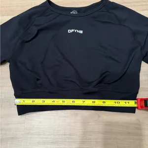 DFYNE Black Women's Crop Top thumbnail 6