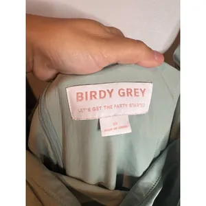 NWT Birdy Grey Mia Matte Satin dress in Sage green thumbnail 4