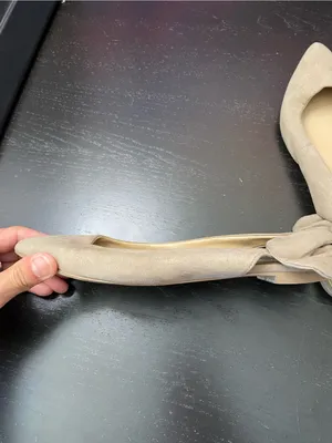 Report Taupe Tie-Back Pointed-Toe Suede Flats - Women thumbnail 3