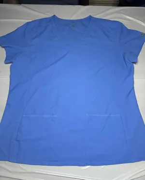 Med Couture Ceil Blue Short Sleeve Scrub Top Size 2XL thumbnail 1