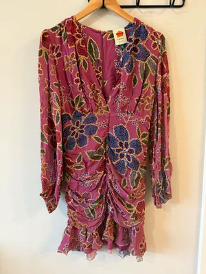 NWT Farm Rio Frilled Lace Mini Dress thumbnail 3