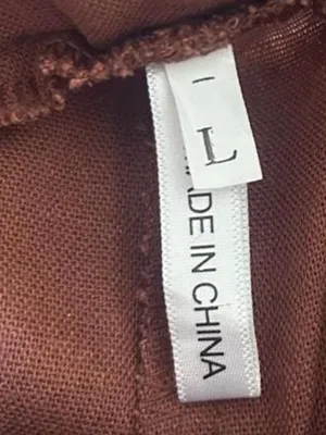 Brown wide leg shorts in a size L thumbnail 2
