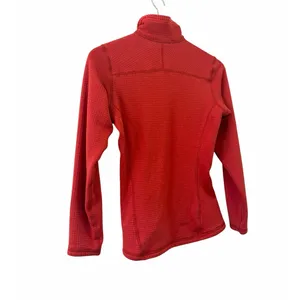 Patagonia R1 Quarter Zip Pullover Grid Fleece Red Women’s XS thumbnail 6