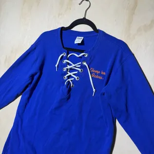 Victoria's Secret PINK Florida Gators Sweatshirt Women's Small Lace Up Blue thumbnail 3