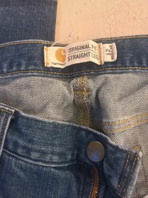 Carhartt Women's Dark Blue Bootcut Denim Jeans thumbnail 3
